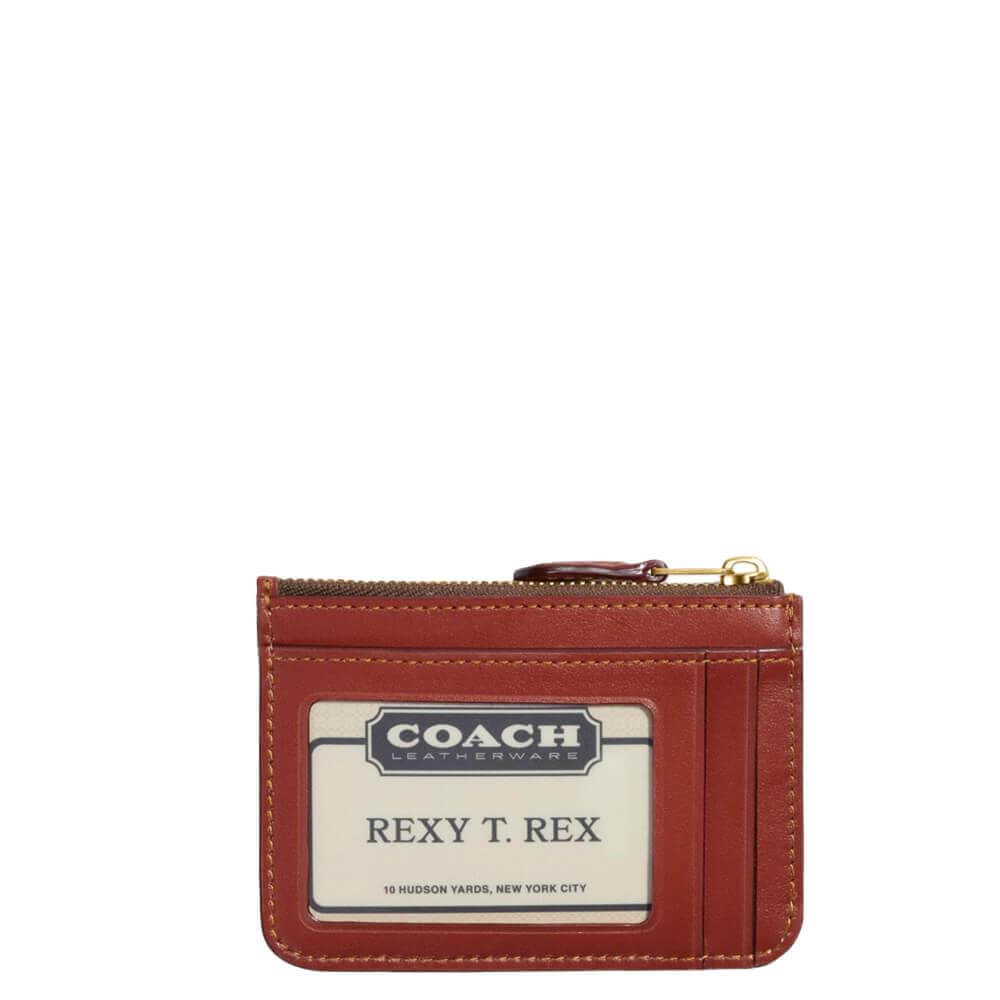 Coach Coated Canvas Signature Mini Id Skinny Card Case Jarrolds Norwich